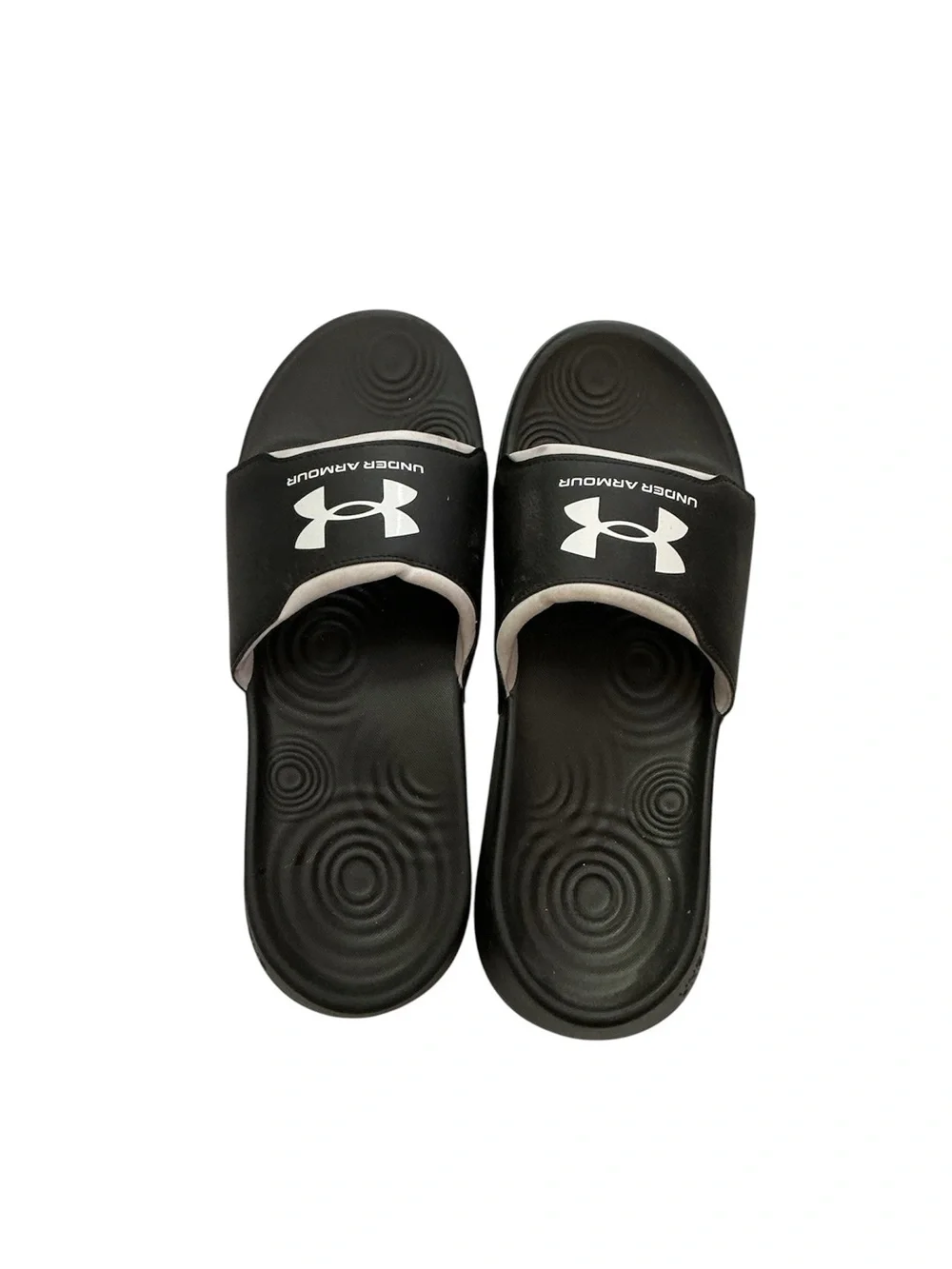 Under Armour Men’s Black & White Slide Sandals